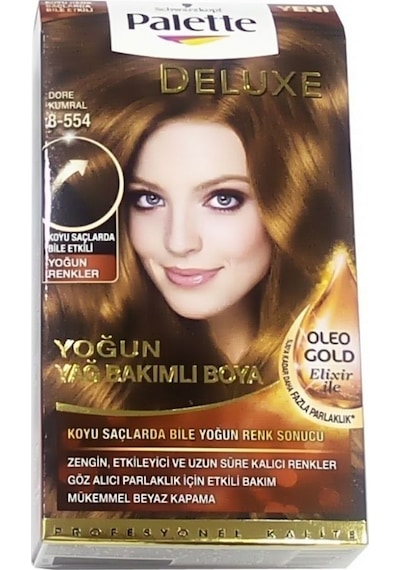 Palette Saç Boya sı8 - 554 Dore Kumral