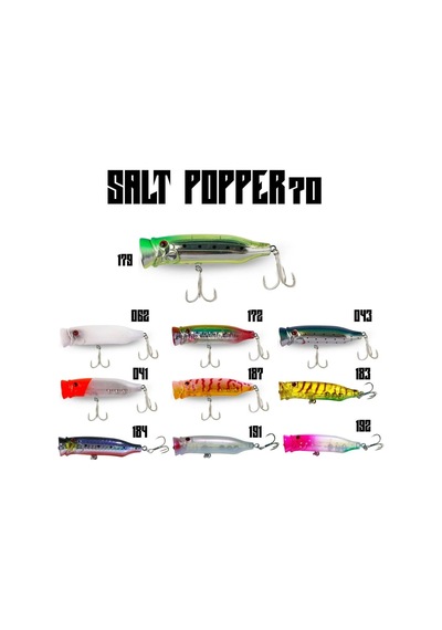 Fujin Salt Popper 70 9.5gr. 041 Moon Red Head Maket Balık