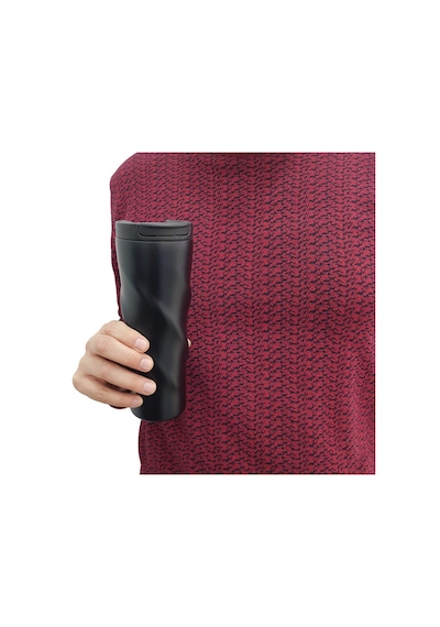 Komple 304L Çelik Mat Siyah 6oz 500 ml Kahve Termos Mug cin229sy