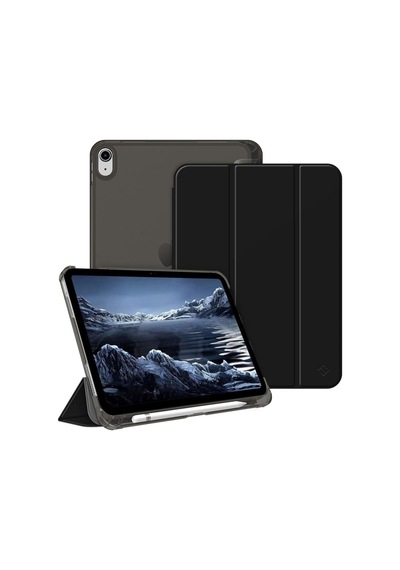 Apple iPad Uyumlu 11. A16 11inç/10. 10.9inç İle Uyumlu Kılıf Cover Kalem Bölmeli Pc Case Siyah Sku: Zeusb0dwn69j2m Arka Kapak