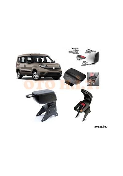 Fiat Doblo D4 Uyumlu Kol Dayama Ve Kolçak Sürgülü