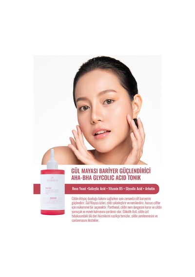 Rose Series Gül Mayası Bariyer Güçlendirici Aha Bha Glycolic Acid Tonik 200 Ml