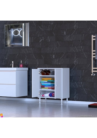 Eliusta Sabir 55 Cm 2 Raflı Beyaz Banyo Mutfak Dolabı 3 Bölmeli Çok Amaçlı Dolap 55x75x32,5 Cm Düzenleyici Beyaz Eliusta Sabir 55 Cm 2 Raflı Beyaz Banyo Mutfak Dolabı 3 Bölmeli Çok Amaçlı Dolap 55x75x32,5 Cm Düzenleyici Beyaz