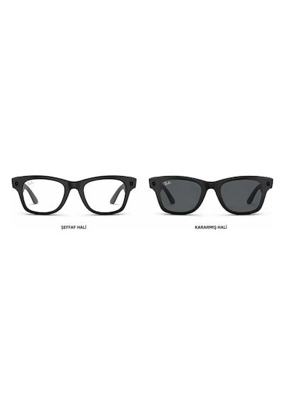 Ray-Ban Meta Wayfarer Gen 2 RW4012 601S1Z 50 Beden Şeffaf - Siyah
