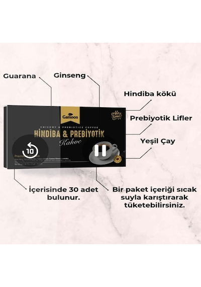 Gamoon Prebiyotik Kahve İnce Öğütülmüş 180 G
