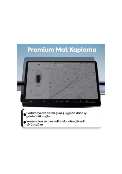 Tesla Model X/model S Araçlar İle Tam Uyumlu Kolay Kurulum Parlak Ekran Koruyucu Belirtilmemiş