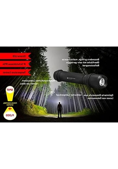 Şarjlı El Feneri, 1000 Lumen Gücüyle Aydınlatma Açık Beyaz