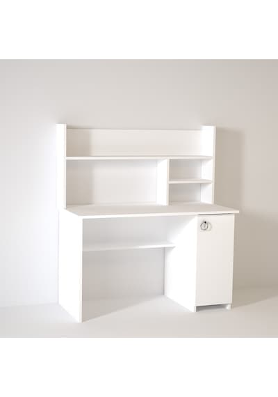 Kalenderdekor1 Kalender Dekor Lucas 120 Cm Çalışma Masası Lc01 Beyaz