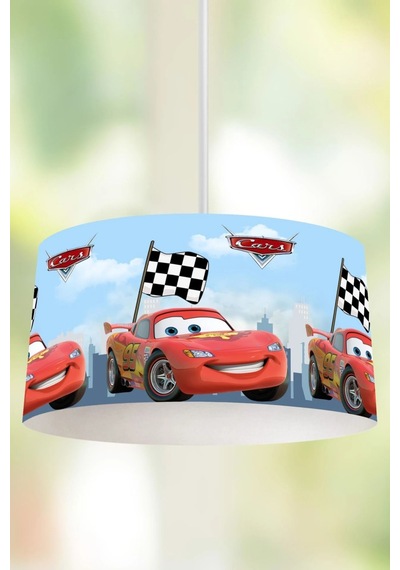 Genç Çocuk Ve Bebek Odası Şimşek Mcqueen Çocuk Sarkıt Avize Çok Renkli