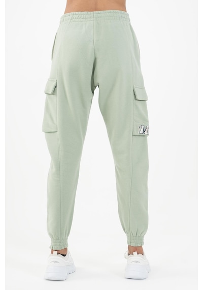 Maraton Sportswear Comfort Kadın Dönüşlü Paça Basic Açık Yeşil Eşofman Altı 22974-açık Yeşil Açık Yeşil
