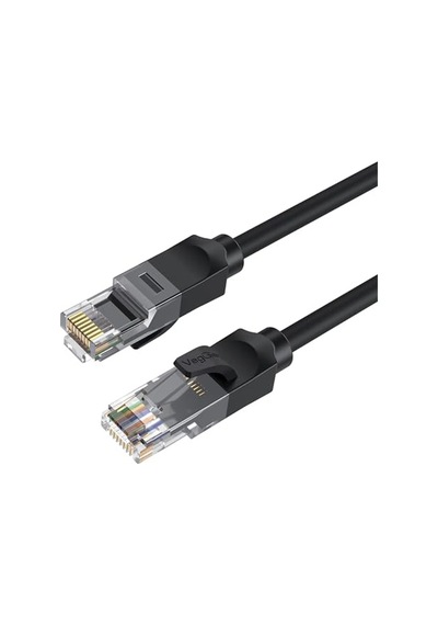 Saf Bakır Metal Konnektör Ethernet Kablosu Siyah 2 Metre Diğer