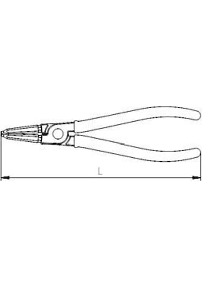 Izeltaş 3321 Iç Segman Pensesi Düz Yaysız 310Mm