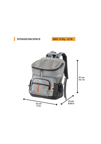 Ferplast Voyager 400 Sırt Taşıma Çantası - Gri Max.10kg 33cm
