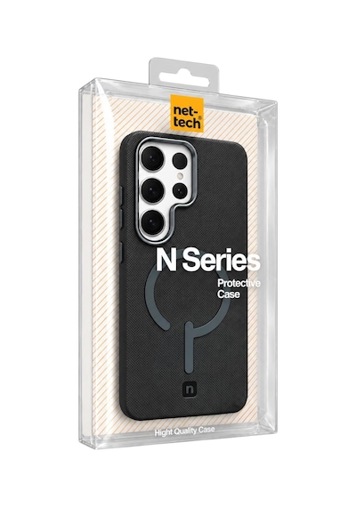 Nettech Samsung Galaxy S25 Ultra Uyumlu Nt-n125 Magsafe Arka Koruma Kılıf - Siyah