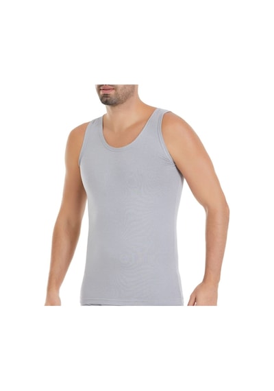 Erkek Gri 3'lü Paket Modal Atlet 001