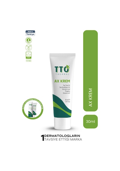 Tto Ax Akne Krem 30 Ml – Çay Ağacı Yağlı Akne & Kremi