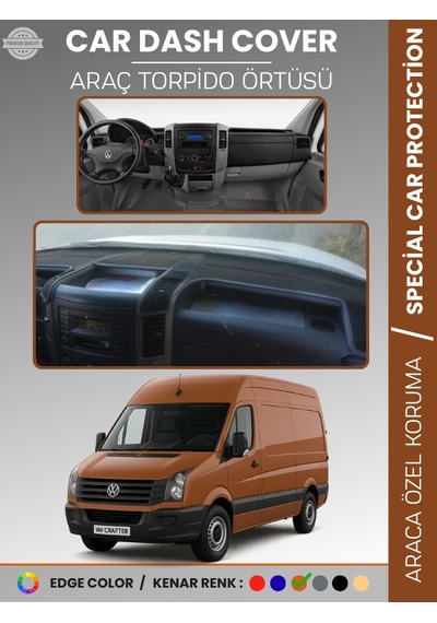 Volkswagen Crafter 1.nesil Lt3 Kasa 2012-2019 Torpido Örtüsü Ön Göğüs Koruma - 592 Stiloto