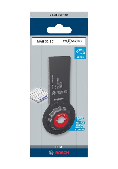 Bosch Uyumlu 1x Pro Maii 32 Sc Dolgu Bıçağı Silikon, Genişlik 32 Mm, Pr