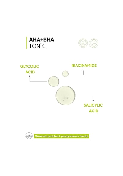 Mia Klinika Aha-Bha Akne Karşıtı Gözenek Sıkılaştırıcı Ve Cilt Temizleyici Tonik 200 ML