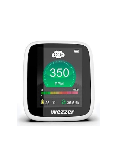 Wezzer Air Mc20 Hava Kalitesi Monitörü Çok Renkli