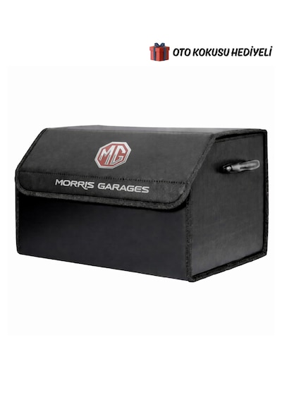 Mg Marka Logolu Oto Bagaj Organizer Çanta Oto Bagaj Çantası 2 Bölmeli Suni Deri Boyutlar : 48 Cm X 31 Cm X 29 Cm