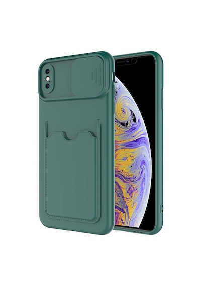 Apple Uyumlu iPhone X Kılıf Kartix Kapak - Kırmızı Kirmizi Kırmızı