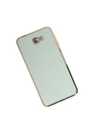 Samsung Galaxy J7 Prime Kılıf Volet Silikon - Açık Yeşil Çok Renkli