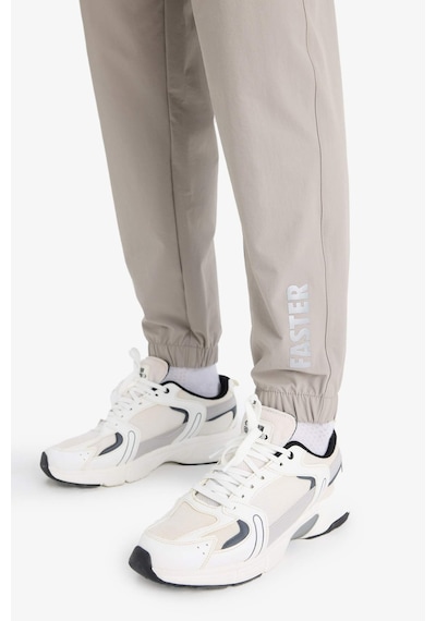 Defacto Defactofit Slim Fit Dar Kesim Fermuar Cepli Dokuma Sporcu Jogger F1288ax25augr317 Gri