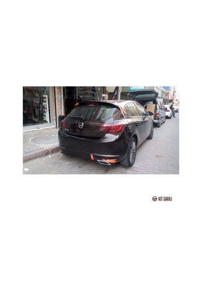 Opel Astra J 2009-2015 Spoiler Plastik Boyasız
