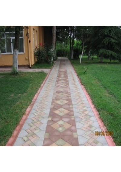 Plastik Parke Taşı Kalıbı Tekli Antik Dikdörtgen 4,5Cm (10 Ad)