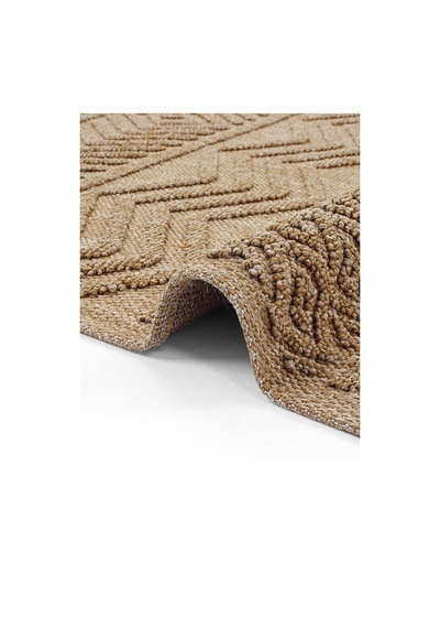 Cool Halı Mirage Kahverengi Bohem Kilim Kaymaz Yıkanabilir Geometrik Desen Oturma Odası Şönil Kilim