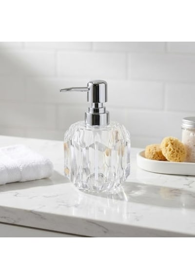 1 Adet Akrilik Sıvı Sabunluk 180 Ml - 3 Farklı Renkli Kırılmaz Şeffaf Banyo Ve Mutfak Düzenleyici Şık Losyon Diğer