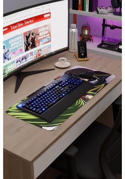 Code Geass Anime V2 - 70x30 Xl Gaming Kauçuk Kaymaz Taban Mouse Pad Fare Altlığı