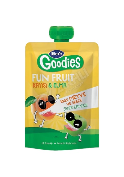 2 Adet Hero Baby Goodies Kayısı & Elma 100 Gr