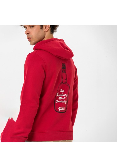 Routefıeld Routefield Heady Erkek Kırmızı Sweatshirt Bordo Bordo