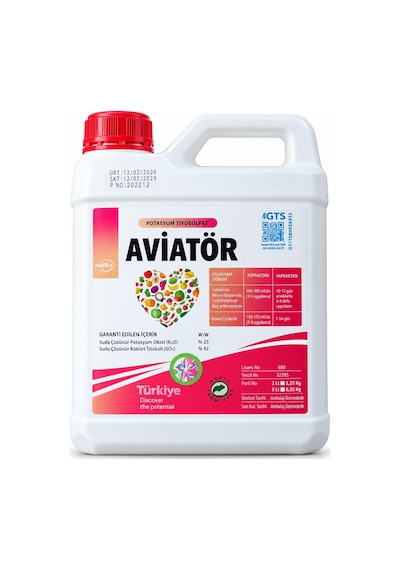 Aviatör Potasyum Tiyosülfat Kts Gübre 5 Litre 5 L
