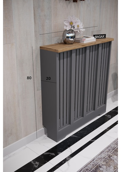 Dekoratif Petek Dolabı Kalorifer Peteği Kapatma Ünitesi Modern Tasarım İç Ölçü 76 Cm Dış Ölçü 80 Cm Petek 76 Antrasit Üstü Çam D2 Dekoratif Petek Dolabı Kalorifer Peteği Kapatma Ünitesi Modern Tasarım İç Ölçü 76 Cm Dış Ölçü 80 Cm Petek 76 Antrasit Üstü Çam D2