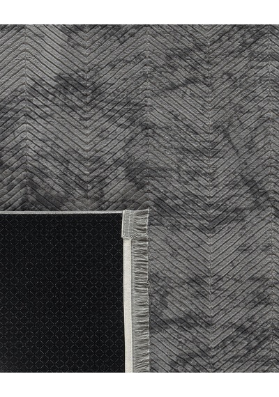 Madame Coco Eze Halı - Antrasit - 200x300 Cm Gri
