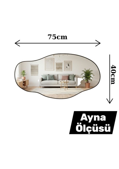 Robin Home Antre Hol Salon Aynalı Dresuar Kapaklı Metal Ayaklı No1 Sepet Kahverengi