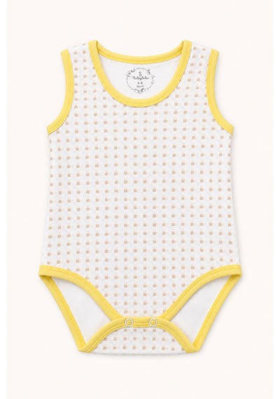 Babyhola 5'li Atlet Kol Çıtçıtlı Badi Mix Set Sarı