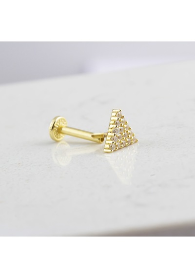 Glorria Altın Üçgen Tragus Piercing Altın
