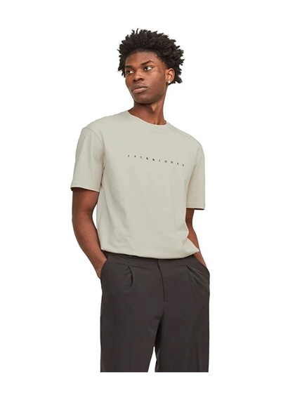 Jack & Jones Jack&jones 12234746 0 Yaka Erkek Tshirt - Bej Bej