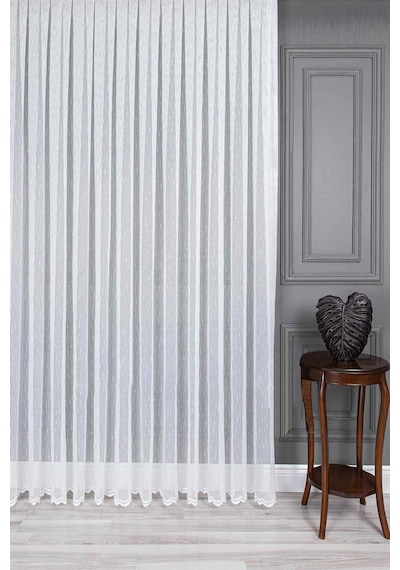 Evdepo Home Kullanıma Hazır Örme Tül Perde (540765923)