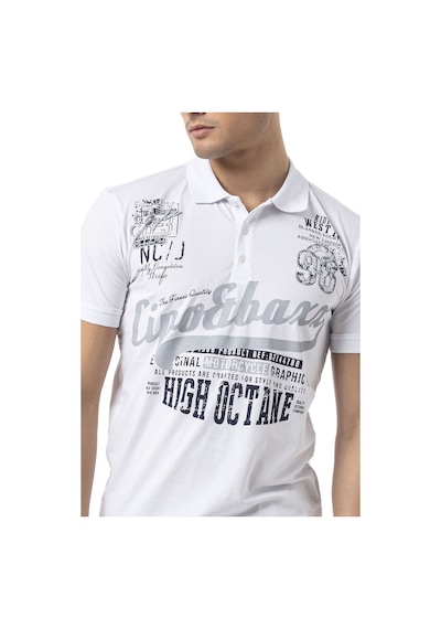 Ct794 Men S Urban Graphic Print T-shirt WHITE