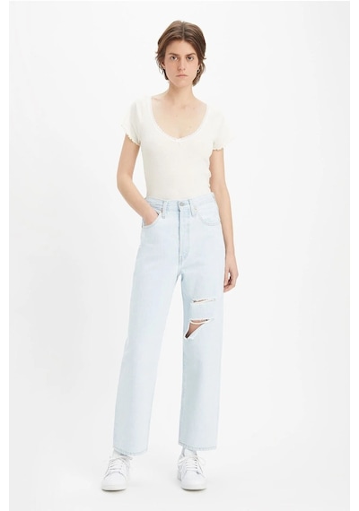 Ribcage Straight Kadın Jean Pantolon 72693-0182 Mavi