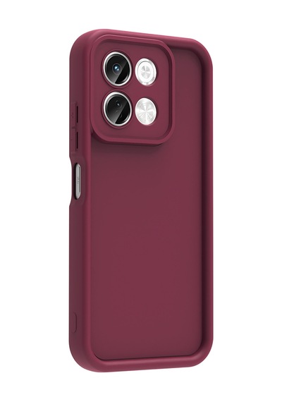 Tecno Spark 30 Kılıf Kamera Korumalı Zore Ananas Kapak Mürdüm