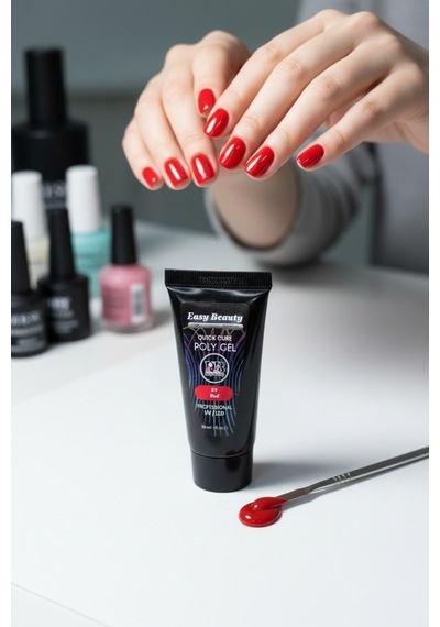 30ml Koyu Kırmızı Protez Tırnak Jeli Poly Jel Tırnak Uzatma Polygel Polijel Poly Gel Koyu Kırmızı