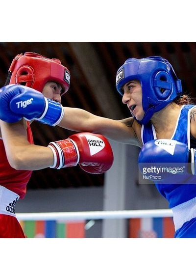 Green Hill Panther Carbon Deri Boks Ve Kick-boks Eldiveni Kırmızı