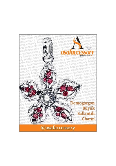 Demogorgon Büyük Sallantılı Charm Asafaccessory Kırmızı