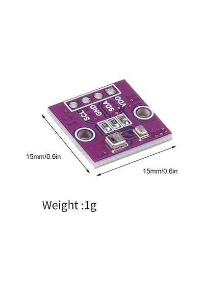 Aht20 + Bmp280 Yüksek Hassasiyetli Dijital Sıcaklık, Nem Ve Barometrik Basınç Sensörü Modülü I2c Arduino Uyumlu